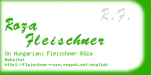 roza fleischner business card